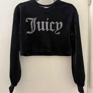 Juicy Couture Black Embellished Sweatshirt